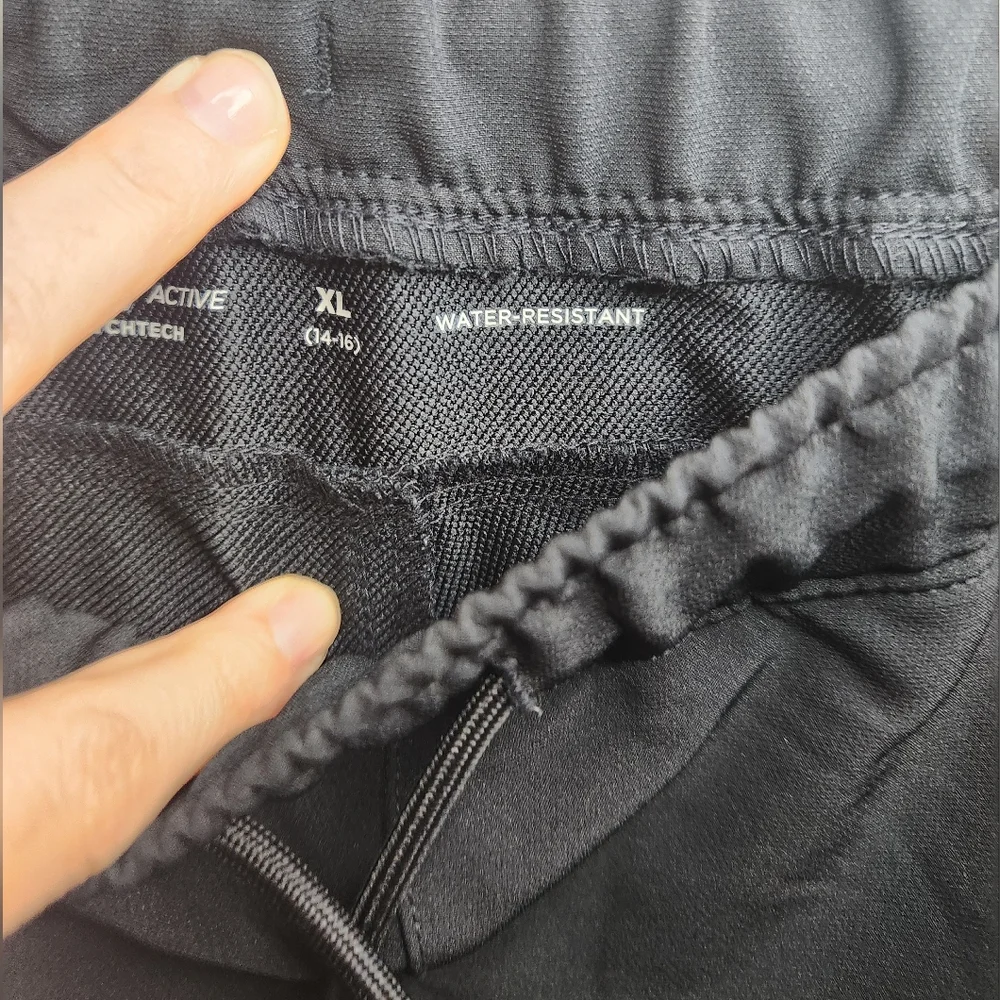 Old Navy Active Black Water Resistant Pants Sz XL 14/16